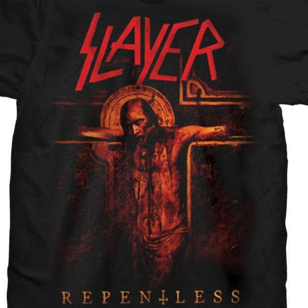 Slayer Crucifix Graphic Unisex T-Shirt Thrash Metal Band Music Fan Gift Tee 91 - Picture 2 of 5